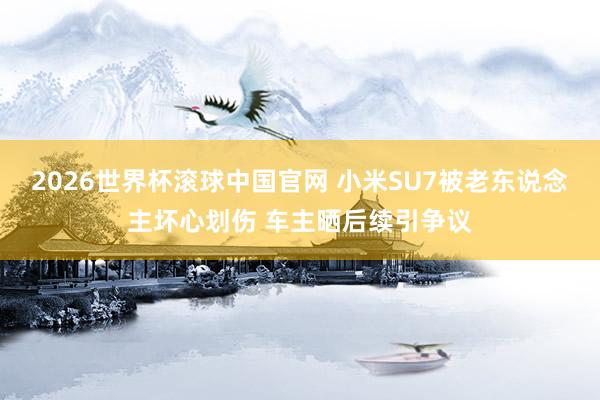 2026世界杯滚球中国官网 小米SU7被老东说念主坏心划伤 车主晒后续引争议