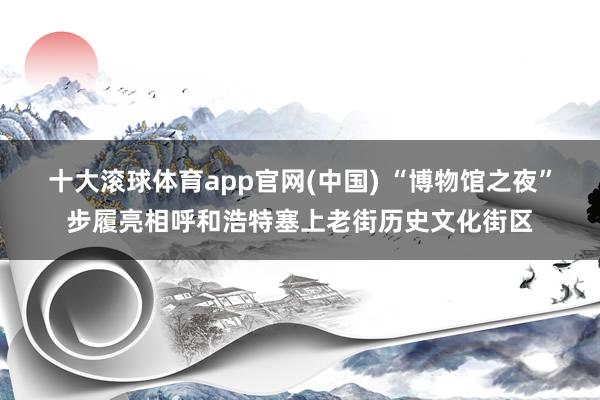 十大滚球体育app官网(中国) “博物馆之夜”步履亮相呼和浩特塞上老街历史文化街区