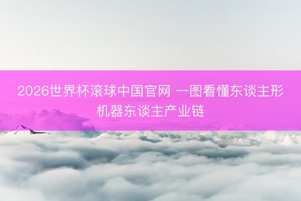 2026世界杯滚球中国官网 一图看懂东谈主形机器东谈主产业链