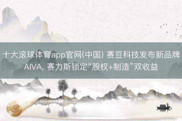 十大滚球体育app官网(中国) 赛豆科技发布新品牌AIVA， 赛力斯锁定“股权+制造”双收益